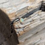 Bague ethnique en opale et argent