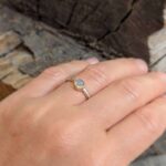 Bague ethnique en opale et argent