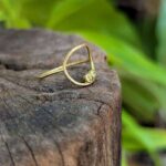 Bague anneau péridot PETIT NID