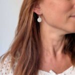 Boucles d'oreilles fleur de vie argent