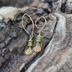 Boucles d'oreilles péridot GRAINE DE VIE