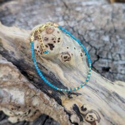 Bracelet fin en pierres naturelles d'apatite