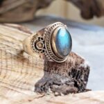 Bague indienne en labradorite